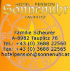 Hotel-Pension Sonnenuhr hotel logohotel logo